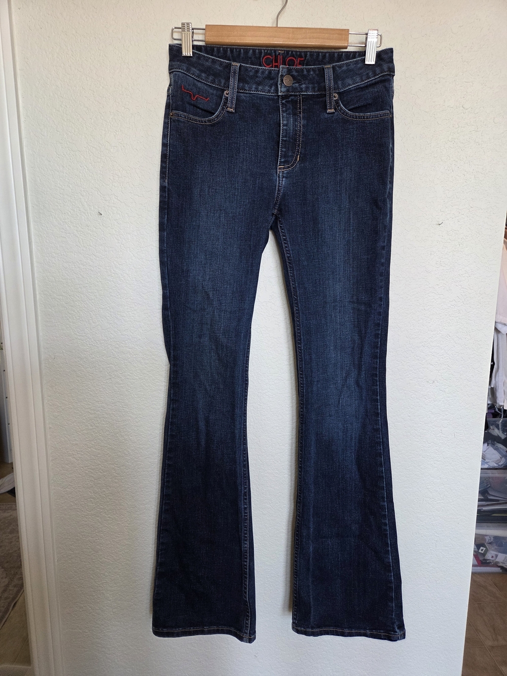 Kimes Ranch Dark Indigo Flare Jeans Chloe 2/32